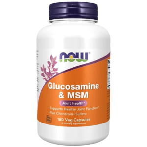 Now Foods Glukozamina i MSM - 180 kapsułek