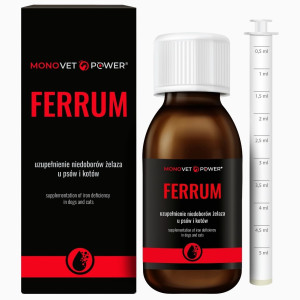 JM Sante Monovet Power Ferrum Zawiesina krwiotwórcza dla psów i kotów - 90 ml