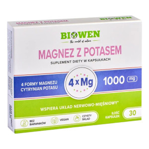 Biowen Magnez z potasem - 30 kapsułek
