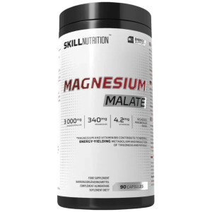 Skill Magnesium Malate, Magnez z kwasem jabłkowym i witaminą B6 - 90 kapsułek