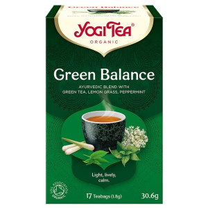 Yogi Tea Green Balance Zielona herbata z kombuchą - 17 saszetek