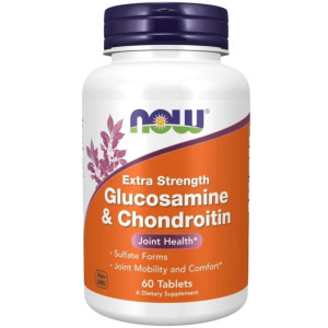 Now Foods Glukozamina, Chondroityna - 120 tabletek