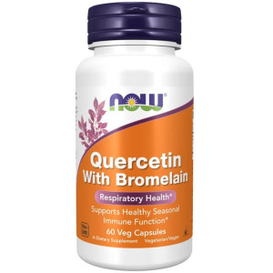 Now Foods Kwercetyna z Bromeliną - 60 kapsułek