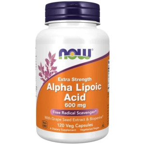 Now Foods Kwas Alfa Liponowy 600 mg - 120 kapsułek