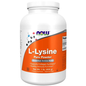 Now Foods L-lizyna w proszku - 454 g