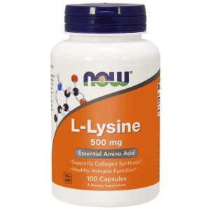 Now Foods L-lizyna 500 mg - 100 kapsułek