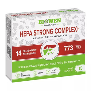 Biowen Hepa Strong Complex+ - 15 kapsułek
