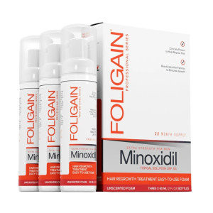Foligain Minoxidil 5% Kuracja na porost włosów dla mężczyzn - 3 sztuki