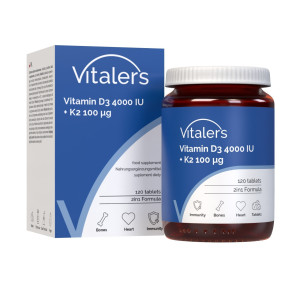 Vitaler's Witamina D3 4000 IU + K2 100 µg - 120 tabletek