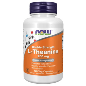 Now Foods L-teanina 200 mg - 120 kapsułek