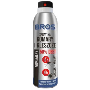 Bros Spray na komary i kleszcze 50% DEET - 90 ml