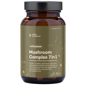 Aura Herbals Mushroom Complex 7w1 - 60 kapsułek