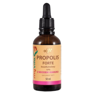 MyVita Propolis FORTE bezalkoholowy 10% z miodem manuka - 50 ml