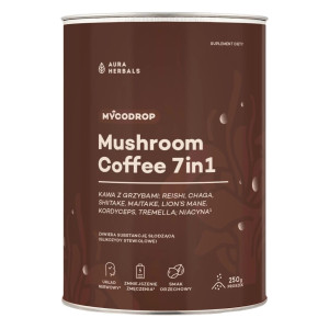 Aura Herbals Mycodrop Kawa z grzybami 7w1 - 250 g