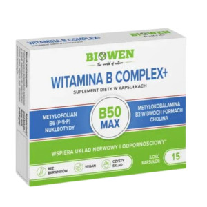 Biowen Witamina B-Complex+ - 15 kapsułek