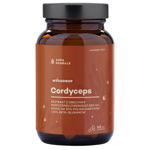 Aura Herbals Mycodrop Cordyceps 30:1 - 60 kapsułek