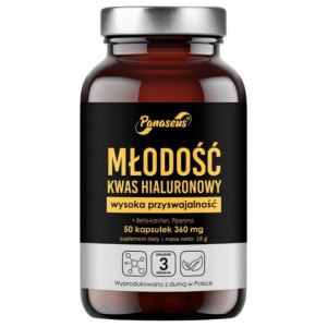 Panaseus Młodość (kwas hialuronowy) - 50 kapsułek