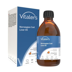 Vitaler's Tran norweski Omega-3 1250 mg smak pomarańczowy - 250 ml