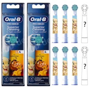 Oral-B Heads Lion King Końcówki do szczoteczki elektrycznej Król Lew - 8 sztuk