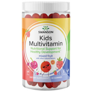Swanson Kids Multiwitamina w żelkach dla dzieci, owocowa - 60 sztuk