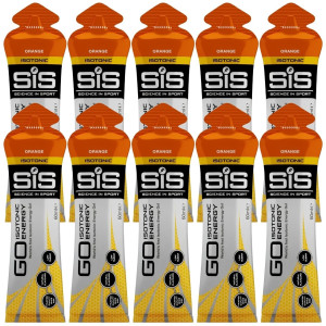 SIS GO Isotonic Energy Izotoniczny żel energetyczny pomarańczowy - 10 sztuk