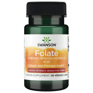 Swanson Kwas Foliowy (Folian Quatrefolic) - 30 kapsułek