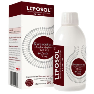 Liposol Liposomalna Kwercetyna 125 mg + Cynk 5 mg – 250 ml