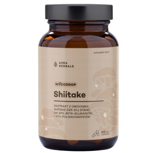 Aura Herbals Mycodrop Shiitake 30:1 - 60 kapsułek