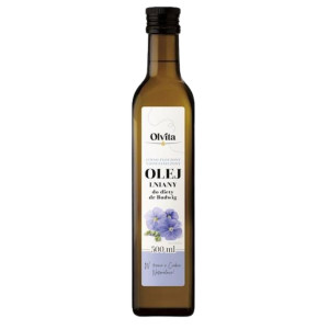 Olvita Olej lniany do diety dr Budwig zimnotłoczony - 500 ml