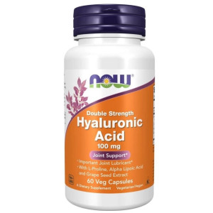 Now Foods Kwas hialuronowy 100 mg - 60 kapsułek