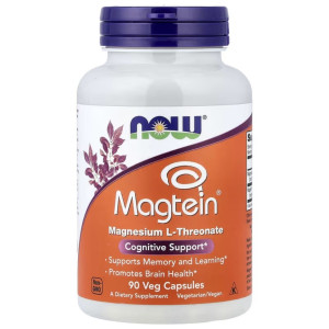 NOW Foods Magtein - 90 kapsułek wegańskich