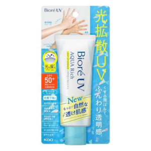 Kao Bioré UV Aqua Rich Light Up Essence SPF 50+ PA++++ Rozświetlająca esencja przeciwsłoneczna - 70 g