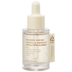 HEVEBLUE Salmon Caring Centella Ampoule Rewitalizująca ampułka do twarzy - 30 ml