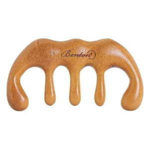 Benton Scalp Brush Massager Drewniana szczotka do masażu skóry głowy - 1 sztuka