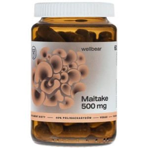 Wellbear Maitake (Żagwica listkowata) 500 mg - 60 kapsułek