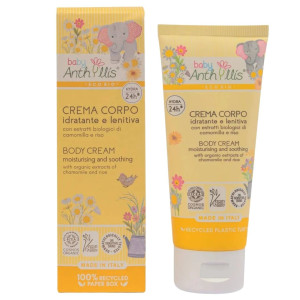 Anthyllis Baby Krem do ciała dla dzieci nawilżająco-łagodzący rumianek i ryż - 100 ml