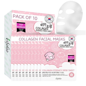 Esfolio Pure Skin Collagen Essence Mask Sheet Nawilżająca maska w płachcie -  10x25 ml