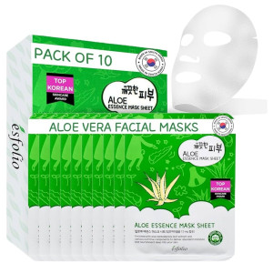 Esfolio Pure Skin Aloe Essence Mask Nawilżająca maska w płachcie - 10 sztuk