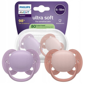 Philips Avent Smoczek Soother Soft 6-18 m - 2 sztuki