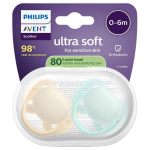 Philips Avent Ultra Soft Smoczki 0-6 miesięcy - 2 sztuki