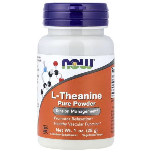 NOW Foods L-Theanine Pure proszek - 28 g