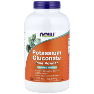 NOW Foods Glukonian Potasu proszek - 454 g