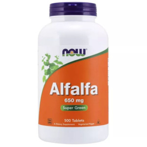 NOW Foods Alfalfa 650 mg - 500 tabletek