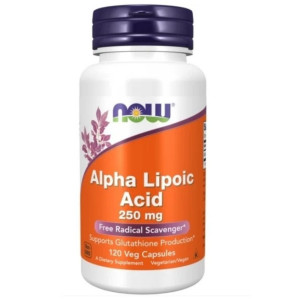 NOW Foods Kwas alfa-liponowy ALA 250 mg - 120 kapsułek
