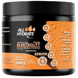 Aliness ALLHydrate Elektrolity Senior, pomarańcza - 300 g