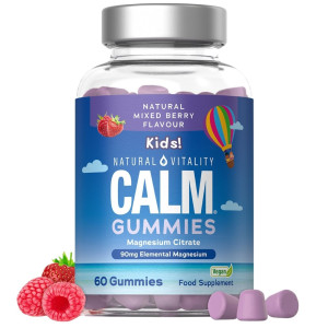 Natural Vitality Calm Kids Magnesium smak malinowo-truskawkowy - 60 sztuk