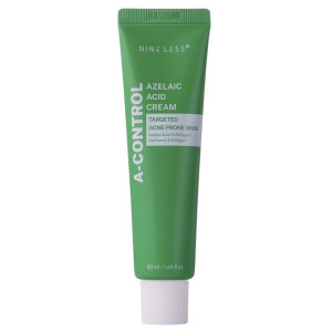 Nine Less A-Control Azelaic Acid Cream Przeciwtrądzikowy krem do twarzy - 50 ml
