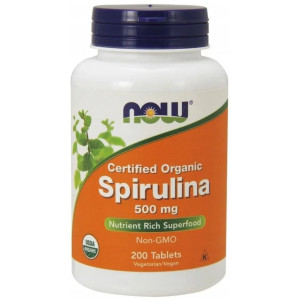 NOW Foods Spirulina 500 mg - 100 sztuk