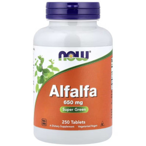 NOW Foods Alfalfa 650 mg - 250 tabletek
