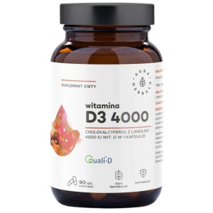 Aura Herbals Witamina D3 4000 IU - 90 kapsułek